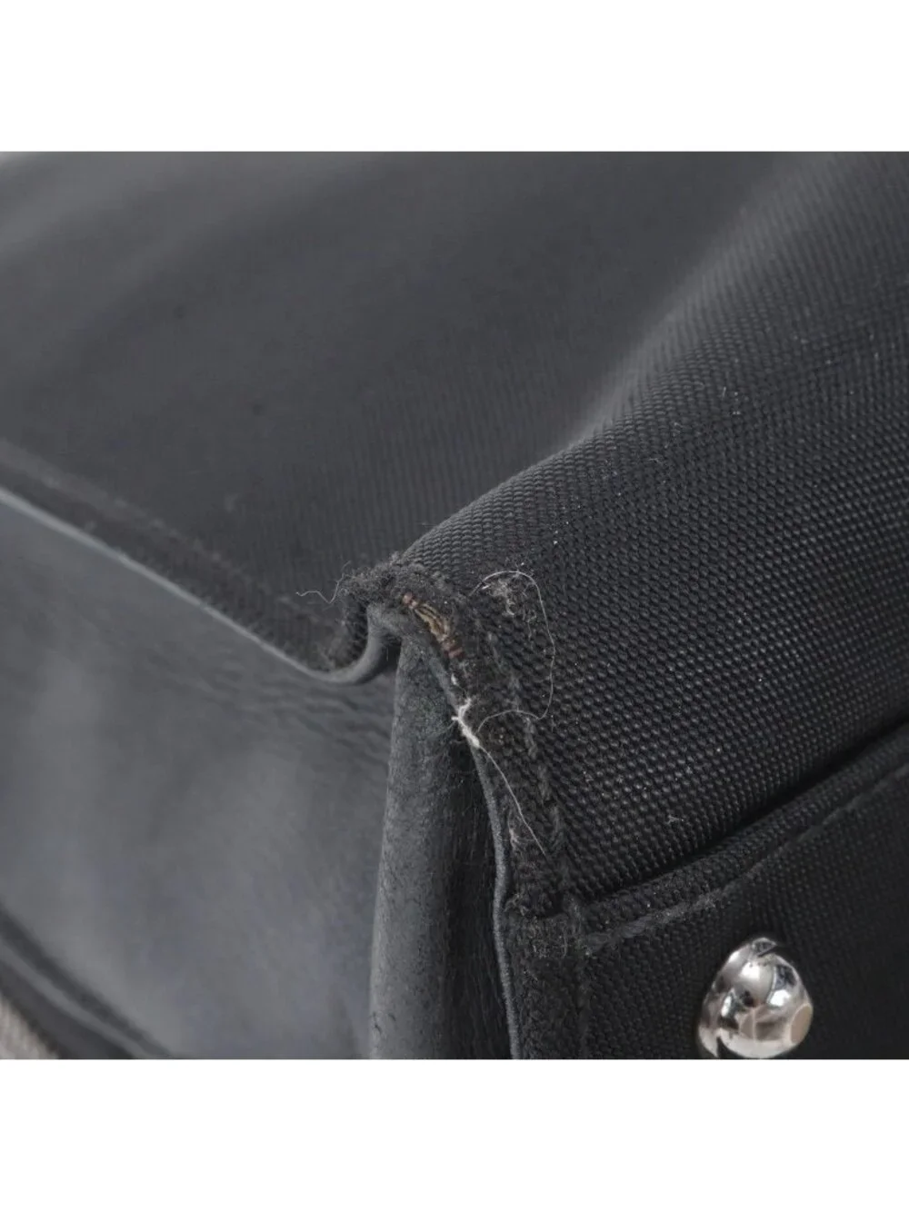 Gucci Leather Nylon Business Bag Document Bag Black